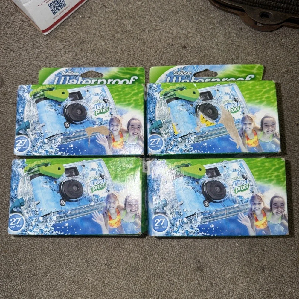 (4) FujiFilm Underwater Camera Waterproof Quicksnap 27 Exposure Fujifilm SEALED